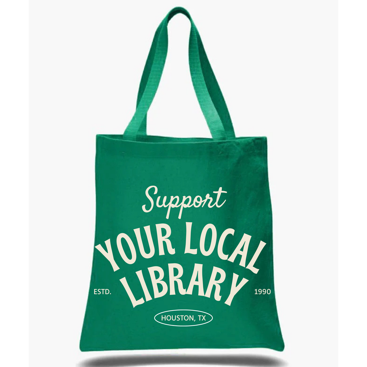 "Support Your Local Library" tote bag
