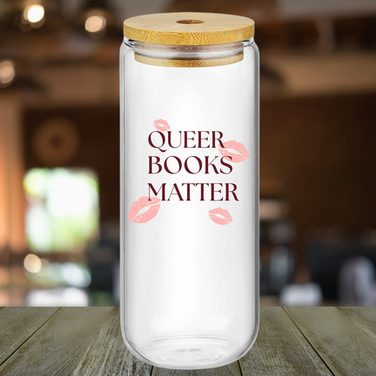 "Queer Books Matter" tumbler