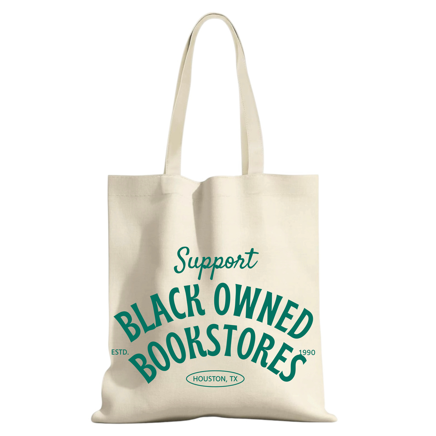"Support Black Owned Bookstores" tote bag