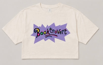 "Booktrovert" Crop Top