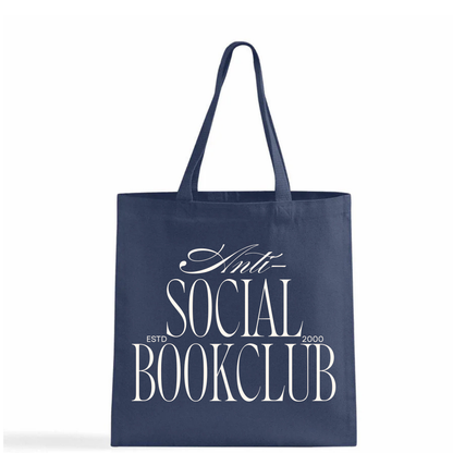 "Anti-Social Book club" tote bag