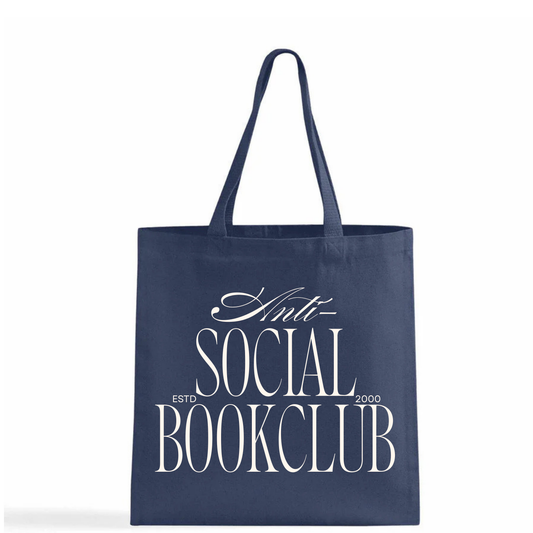 "Anti-Social Book club" tote bag