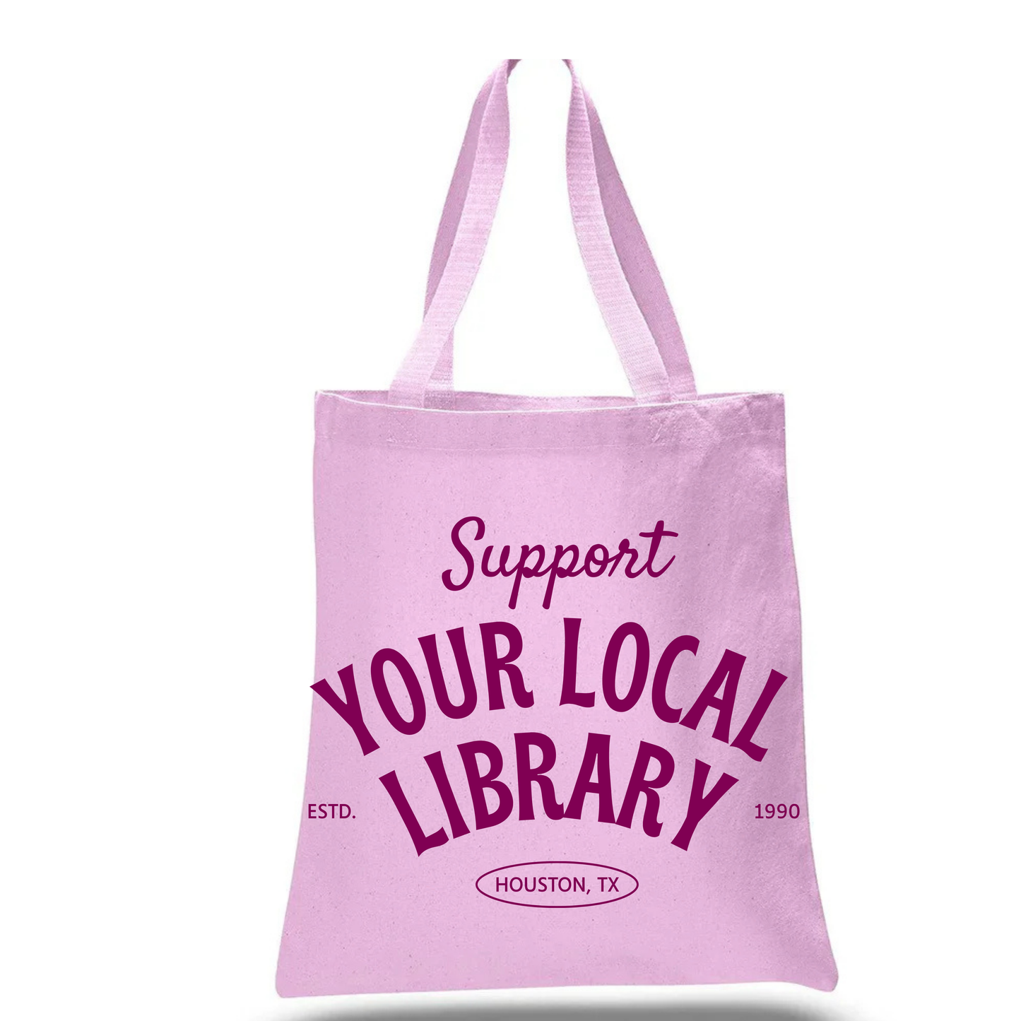 "Support Your Local Library" tote bag