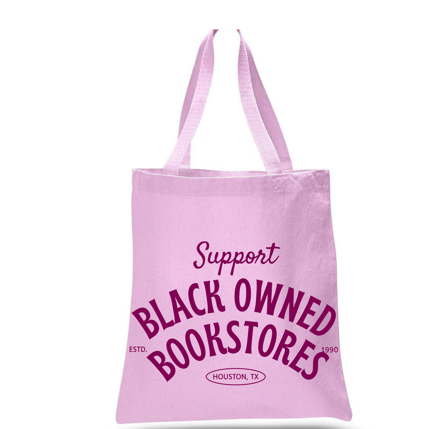 "Support Black Owned Bookstores" tote bag