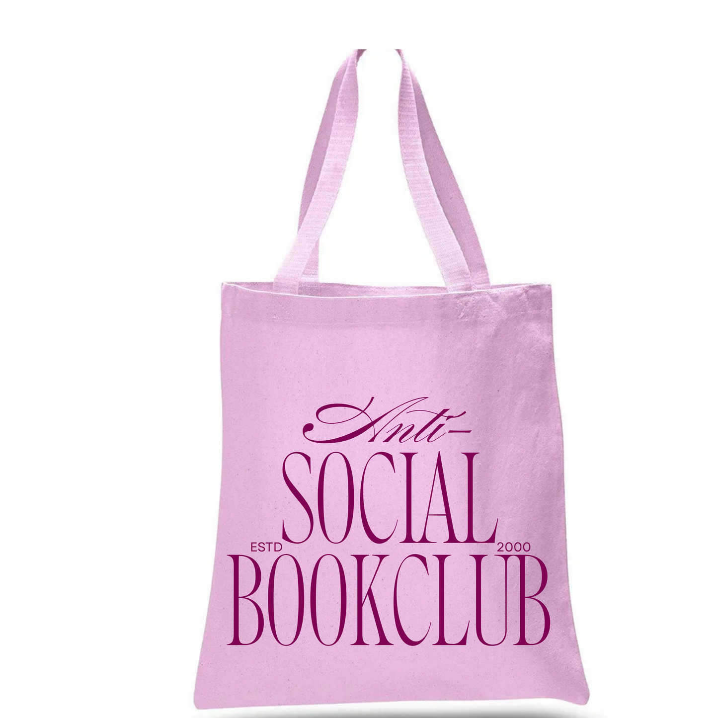 "Anti-Social Book club" tote bag