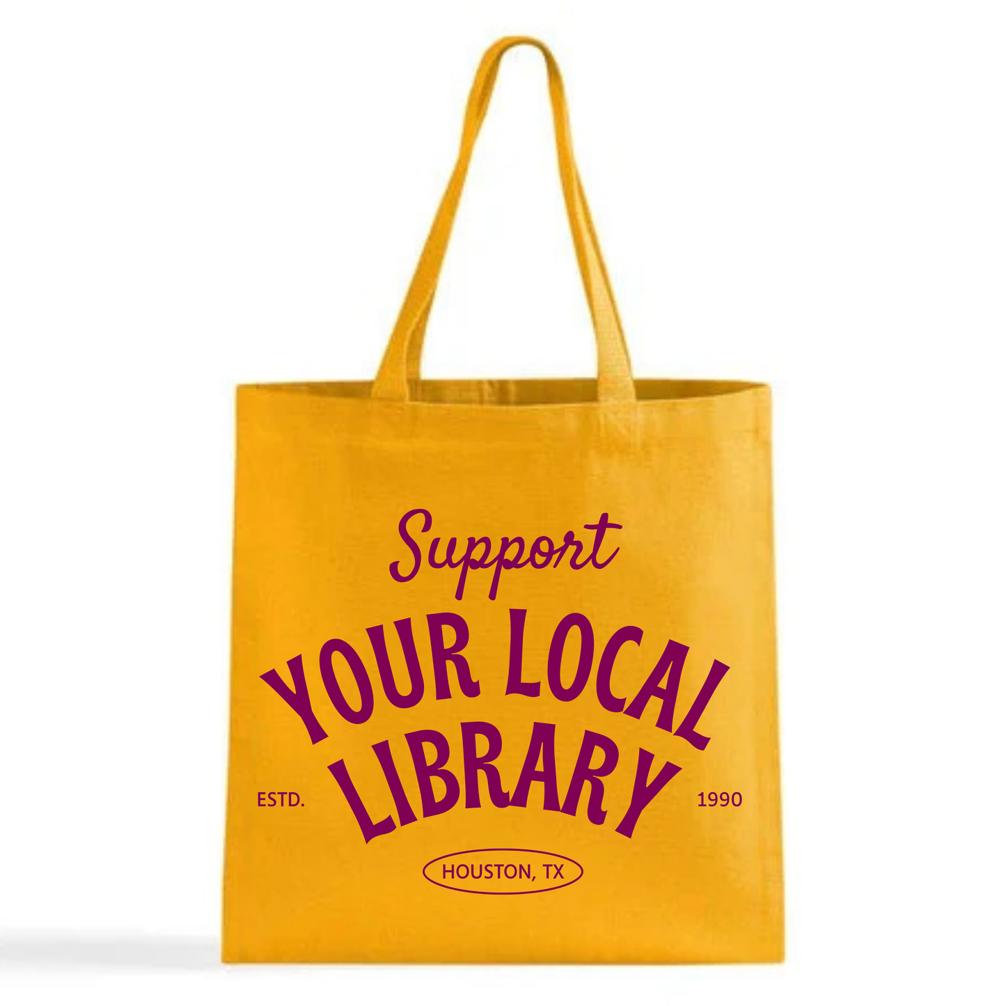 "Support Your Local Library" tote bag