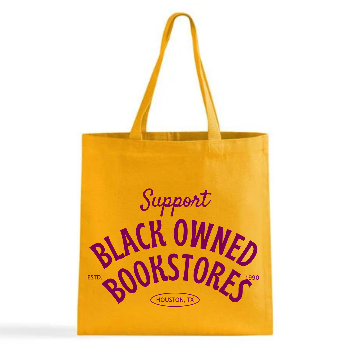 "Support Black Owned Bookstores" tote bag