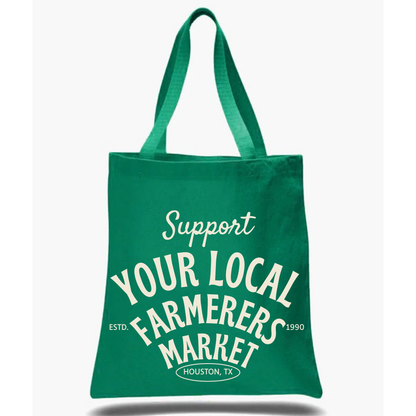 "Local Farmers Market" tote bag