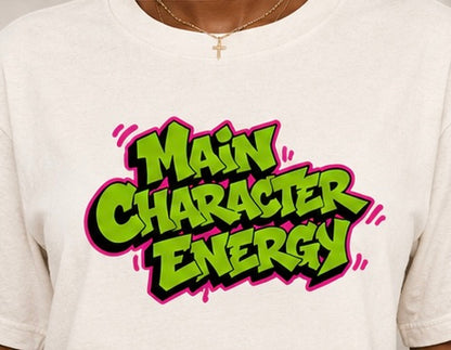 "Main Character Energy" Crop Top