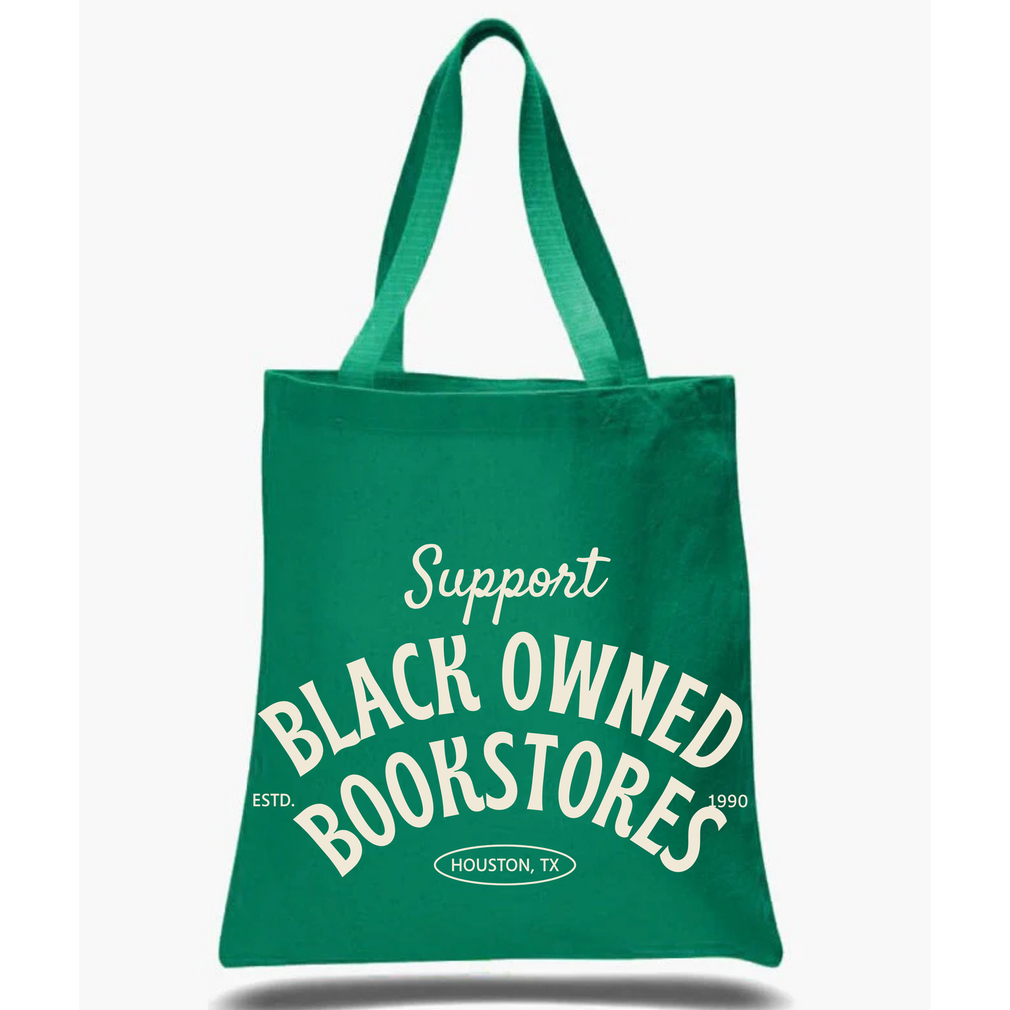 "Support Black Owned Bookstores" tote bag