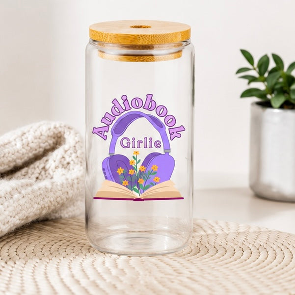 "Audiobook Girlie" tumbler