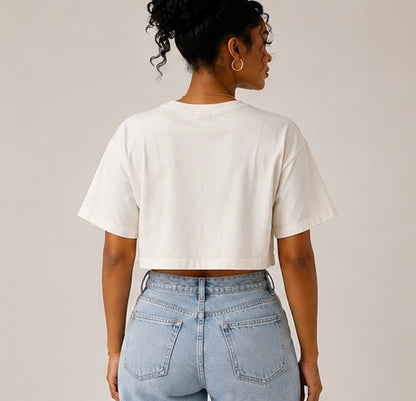 "Booktrovert" Crop Top