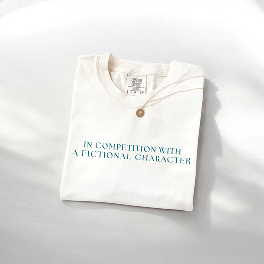 "Competition with a Fictional Character" t-shirt