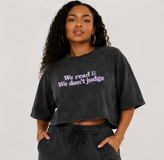 “We Don’t Judge” Short Sleeve Pant Set