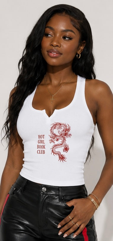 "Hot Girl Book Club" tank top