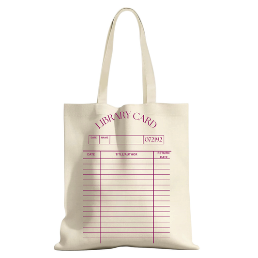 Library Card Tote Bag