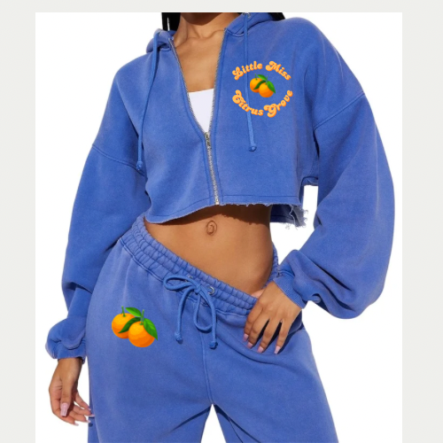 “Citrus Grove” Fleece Pant Set
