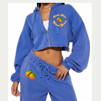 “Citrus Grove” Fleece Pant Set