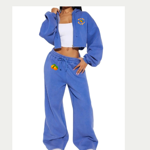 “Citrus Grove” Fleece Pant Set